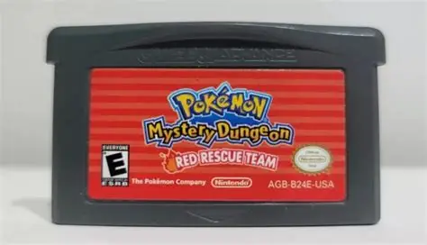 Cartucho físico de Pokémon Mystery Dungeon: Red Rescue Team para Game Boy Advance